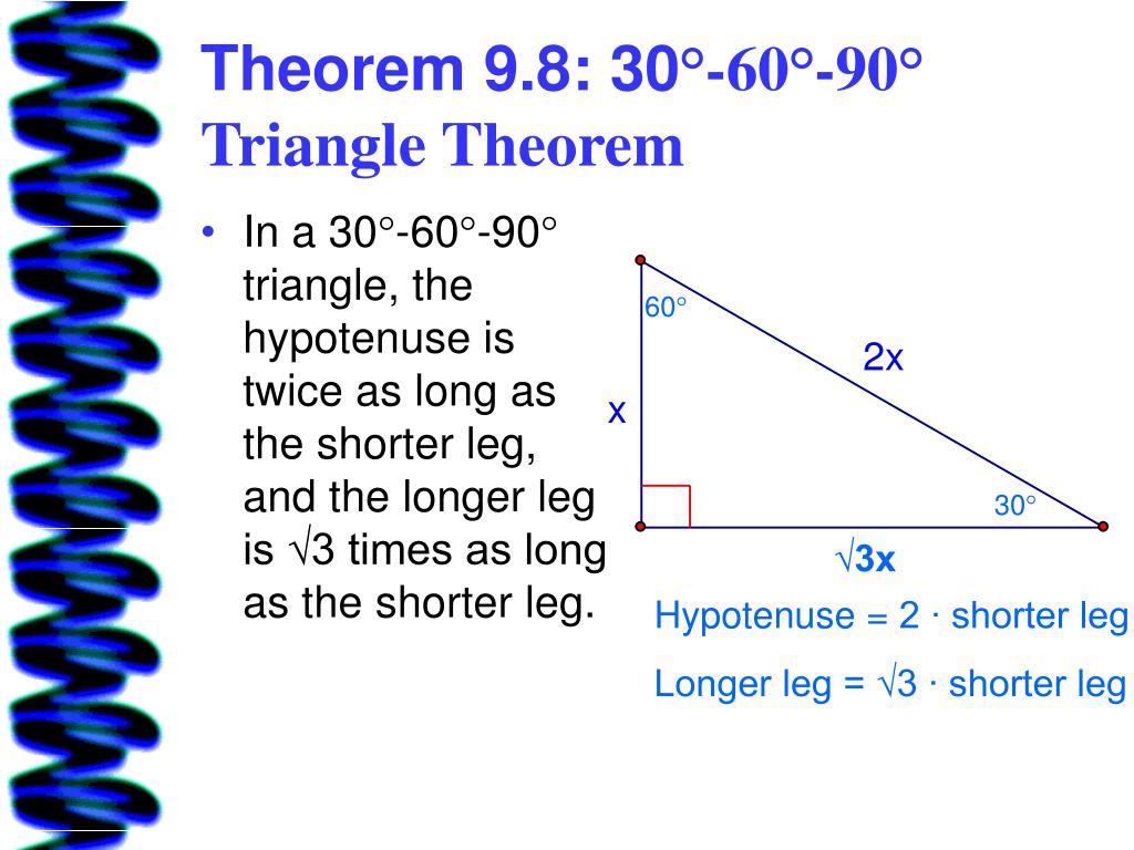 Угол 60 градусов теорема. 30 60 90 Triangle. Triangle 30 60 90 Theorems. 30 60 90 Triangle Formulas. Теорема Пифагора 90 60 30.