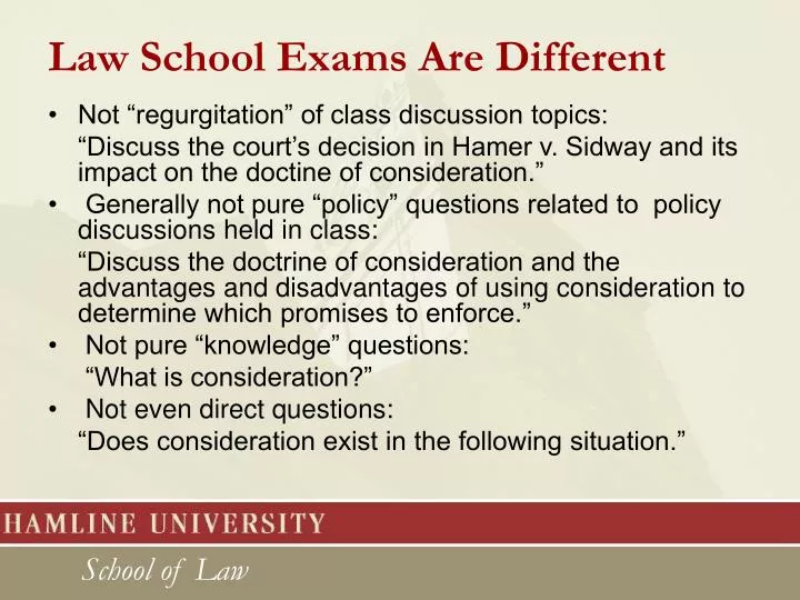 PPT Law School Exams Are Different PowerPoint Presentation, free download ID1386148