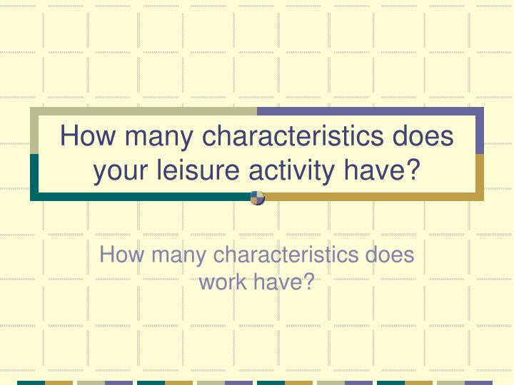 PPT Leisure Definitions PowerPoint Presentation ID1386284