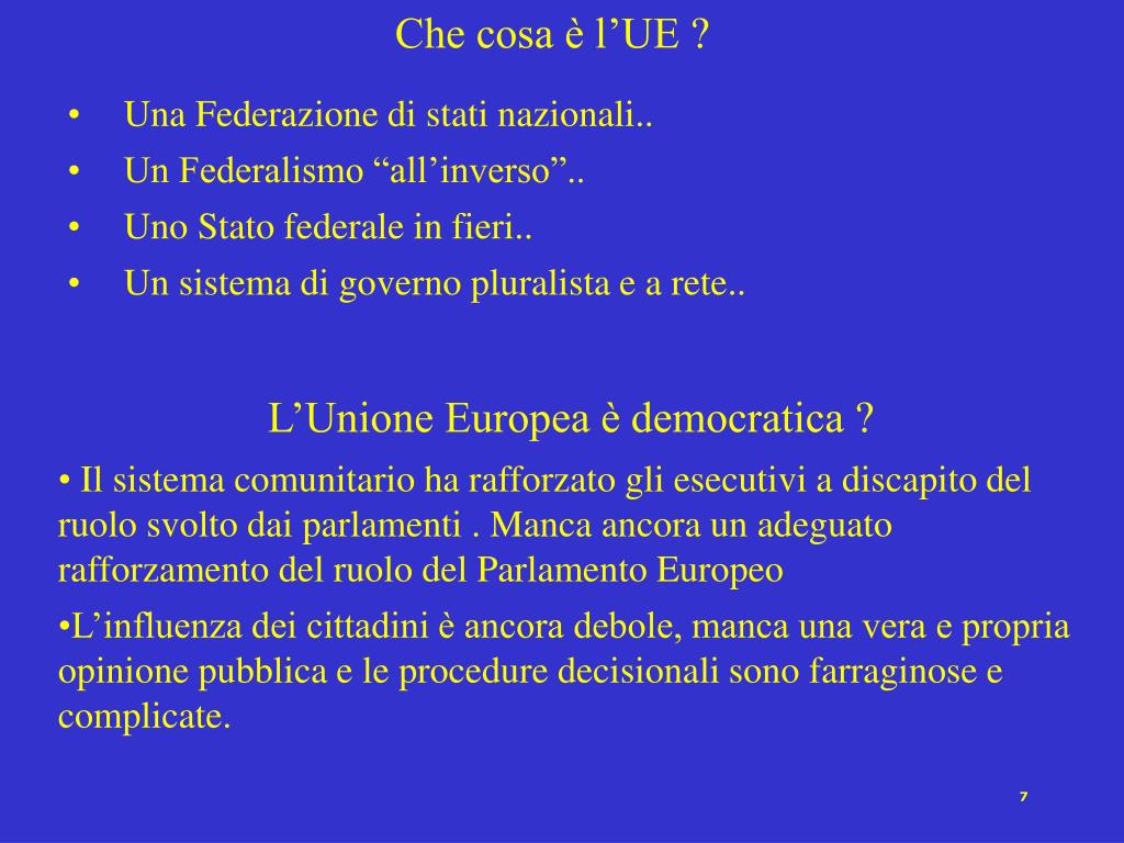 PPT - l'Unione Europea (Gozi e altro) PowerPoint Presentation, free  download - ID:1387936