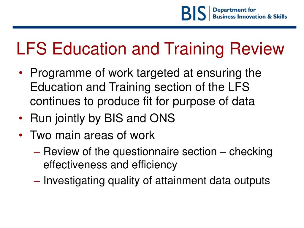 PPT LFS Education And Training Review Drew Hird BIS Drew hird bis ppt-lfs-education-and-training-review-drew-hird-bis-drew-hird-bis