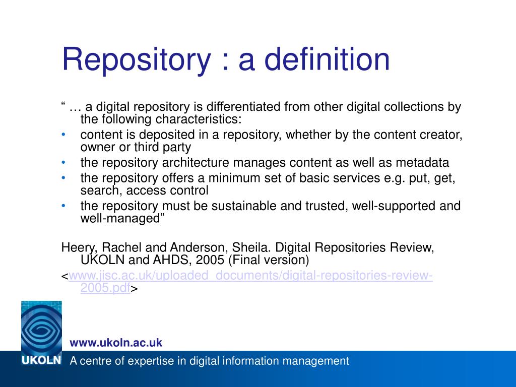 research repository meaning