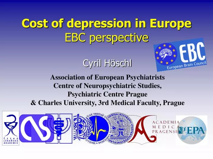 cost of depression in europe ebc perspective n.