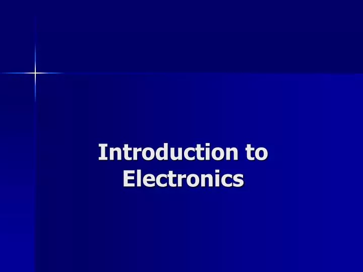 paper presentation on electronics