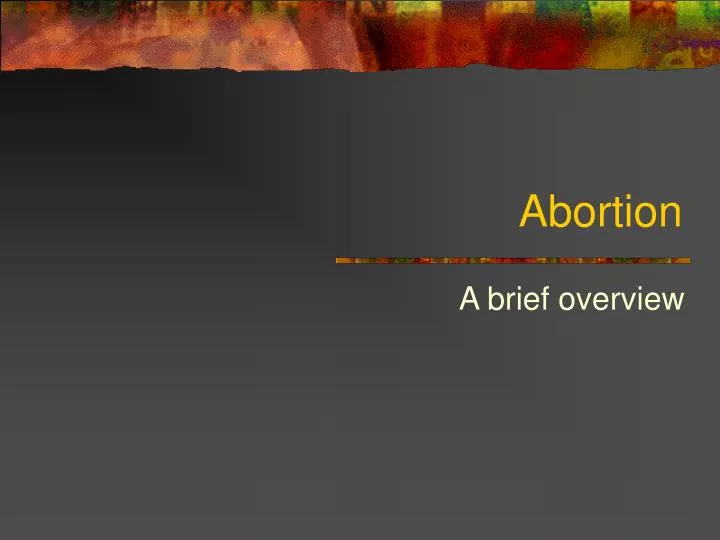 abortion ppt presentation free download pdf