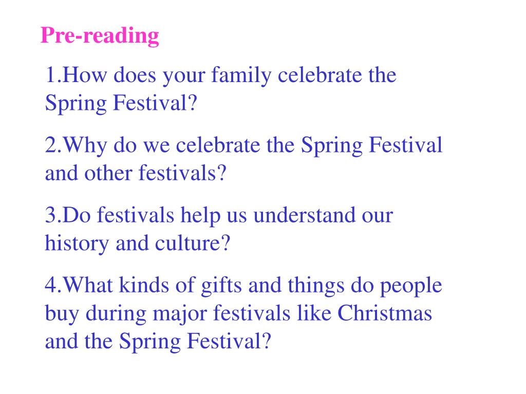 research study about festivals