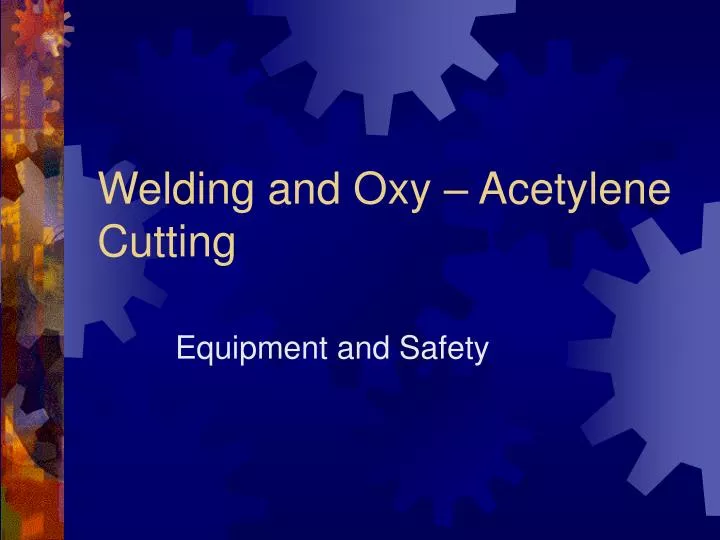 welding and oxy acetylene cutting n.
