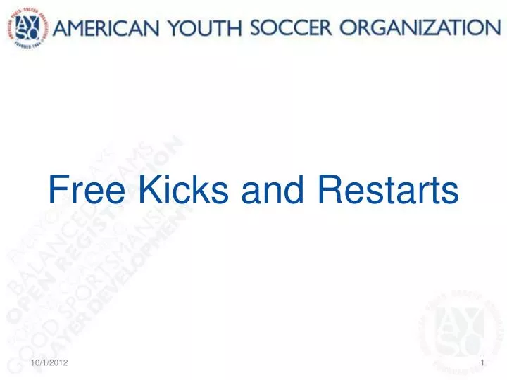 free kicks and restarts n.