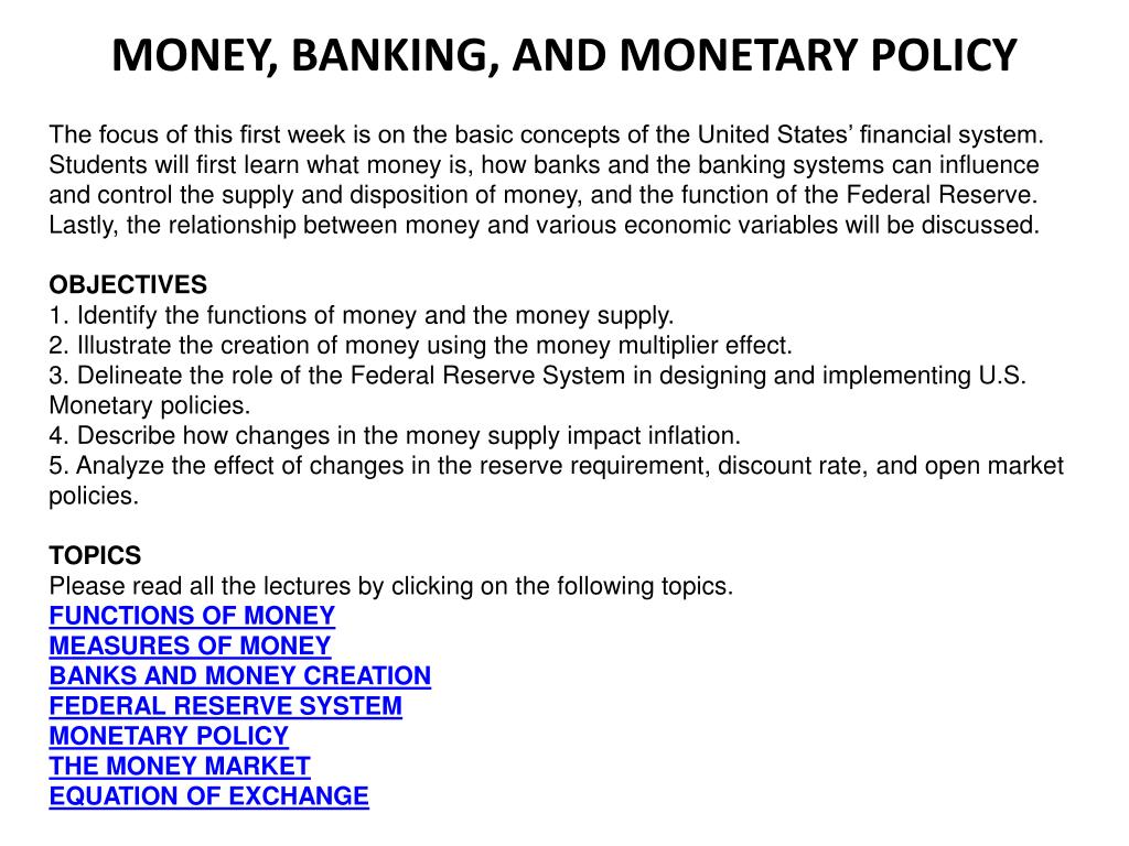 Banking monetary