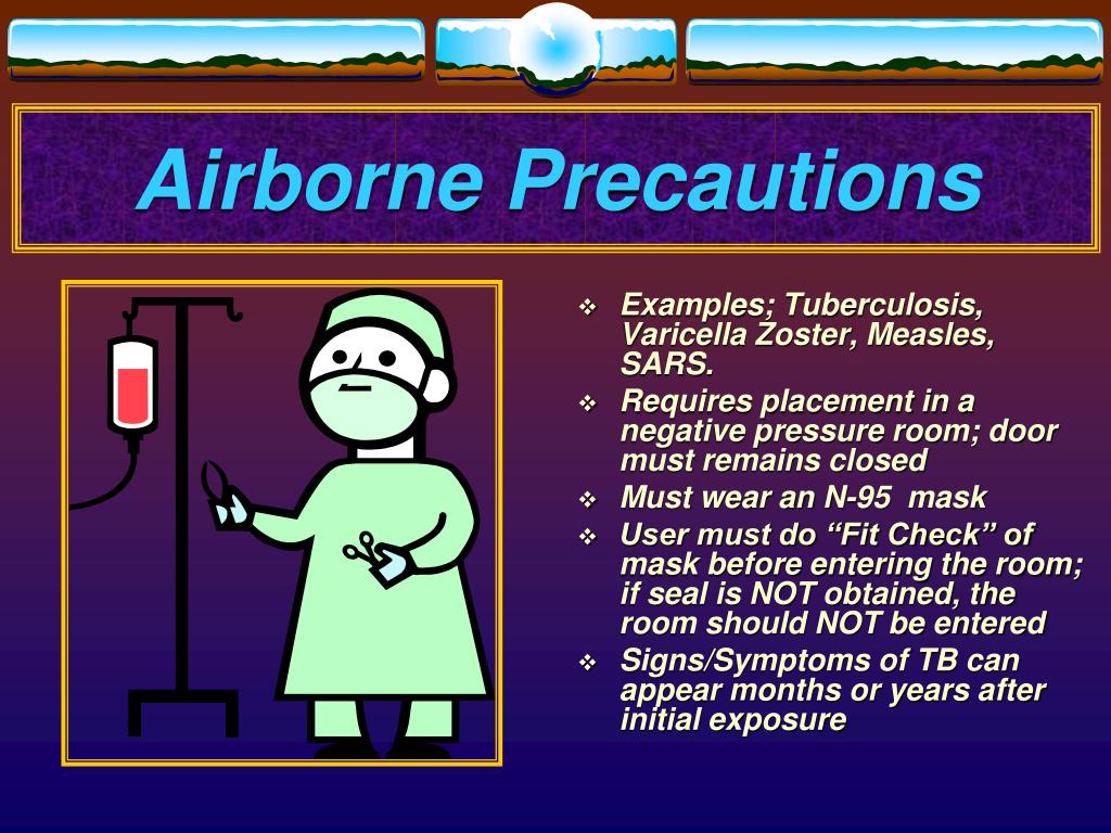 negative pressure room airborne precautions