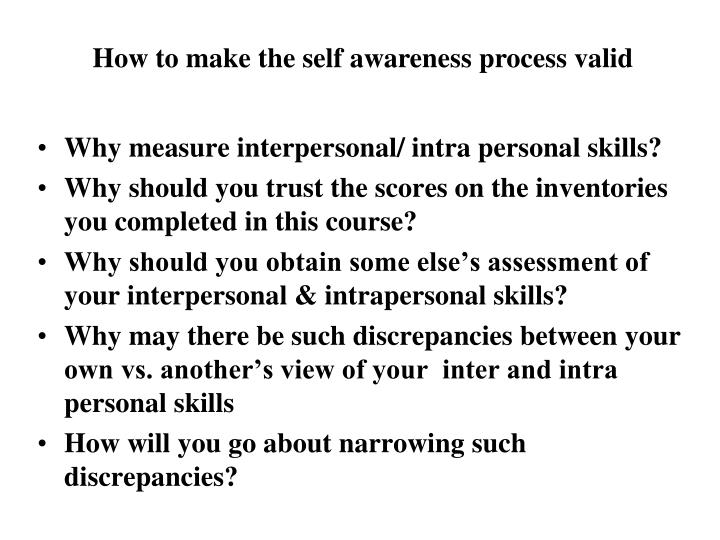 intrapersonal awareness