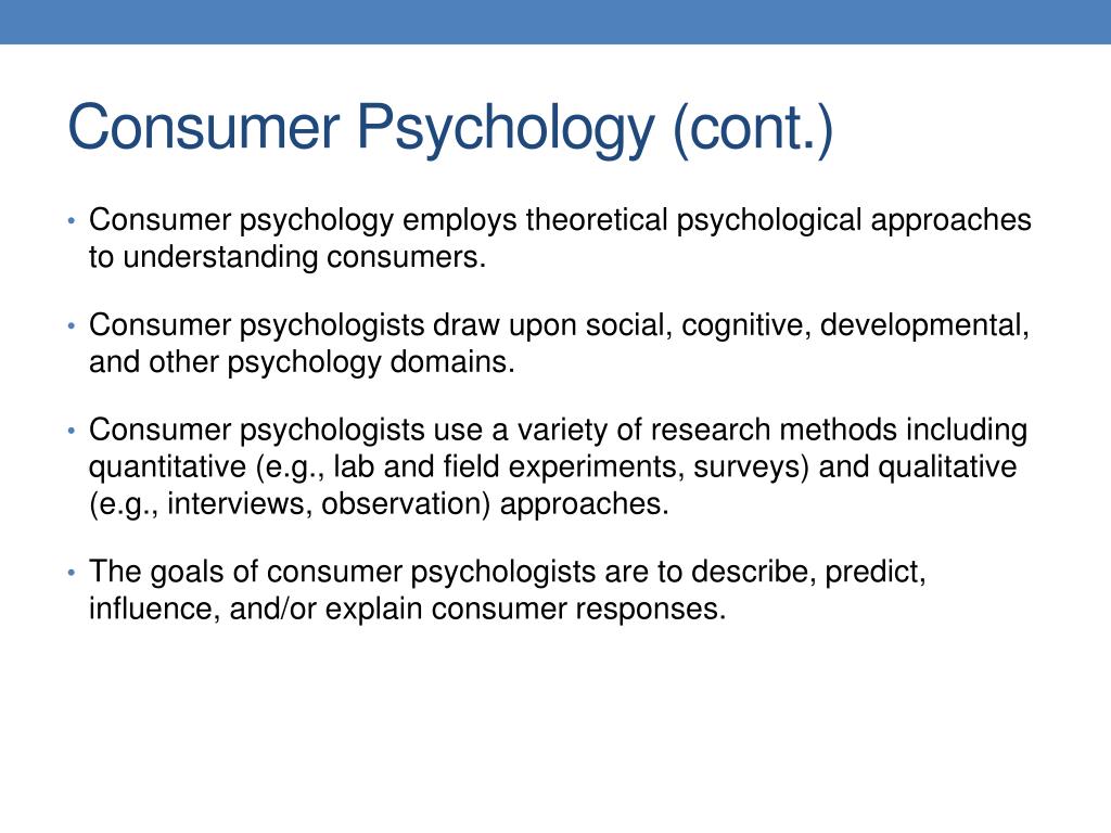 consumer psychology thesis