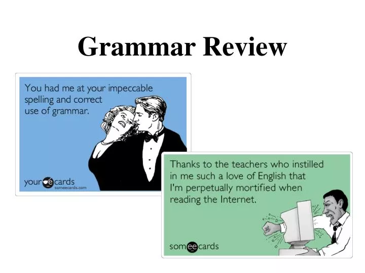 grammar review n.