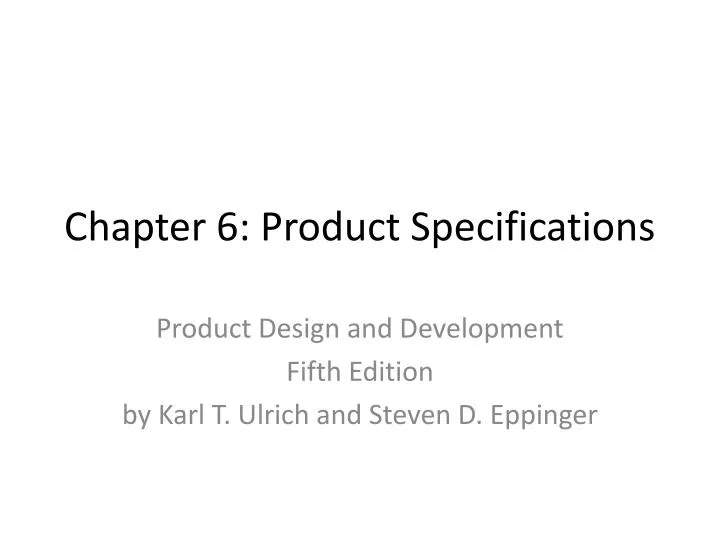 Product Design And Development By Ulrich And Eppinger Pdf