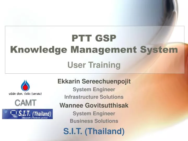 ptt gsp knowledge management system n.