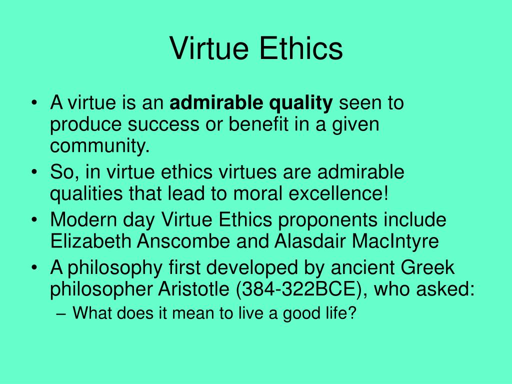 advantages of virtue ethics essay