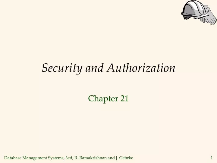 security and authorization n.