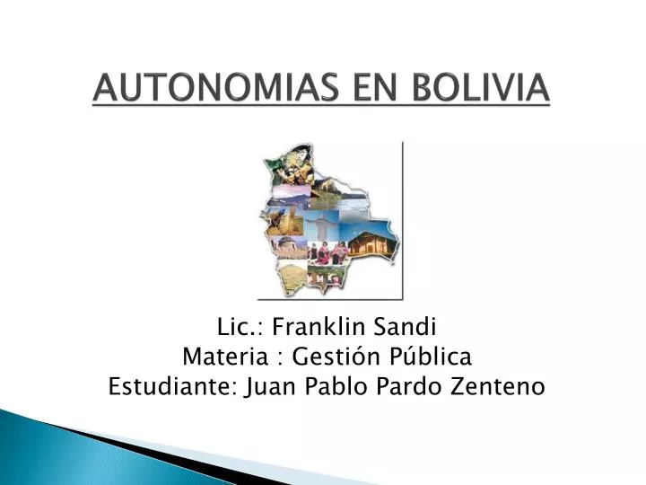 autonomias en bolivia n.