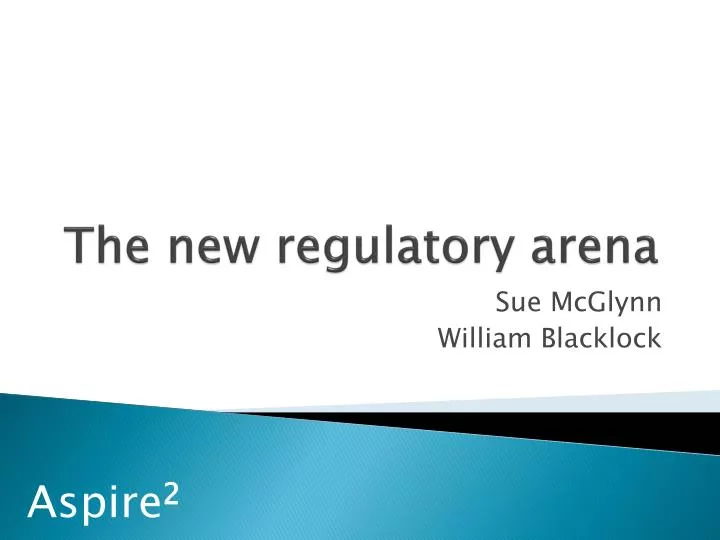 the new regulatory arena n.