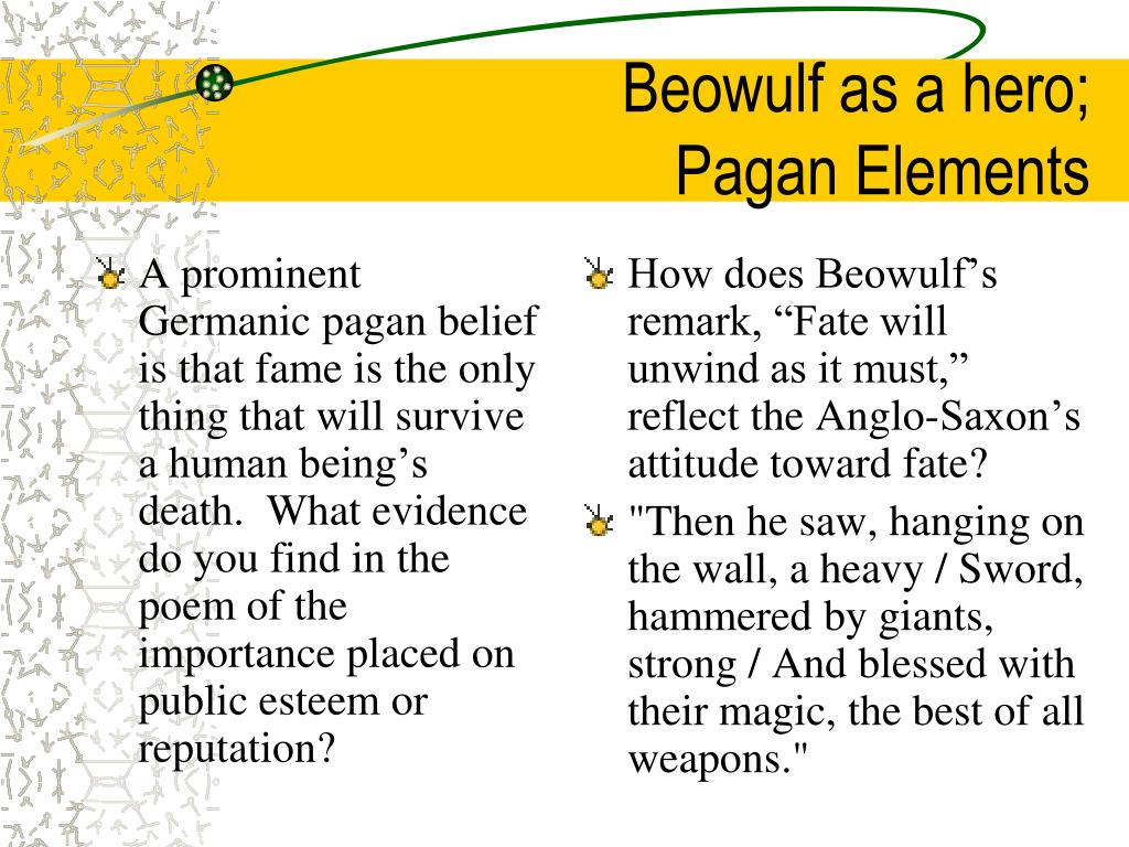 Beowulf And The Pagan Elements