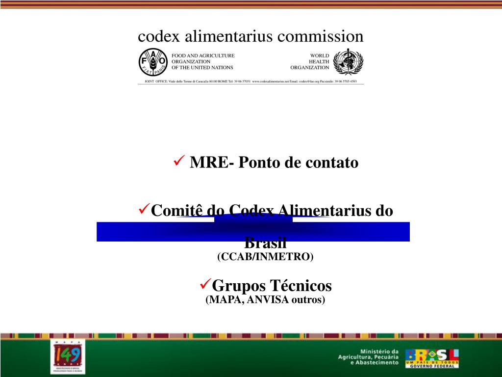 PPT - MINUTA DO ANEXO SOBRE HORTALIÇAS FOLHOSAS FRESCAS (Ao Código de  Práticas de Higiene para Frutas e Hortaliças Frescas) ( PowerPoint  Presentation - ID:1396238