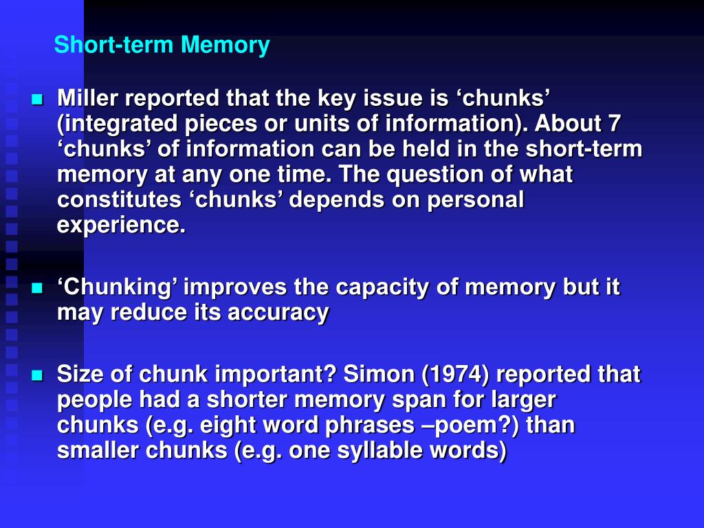 PPT - Unit 1: Understanding the individual Memory PowerPoint ...