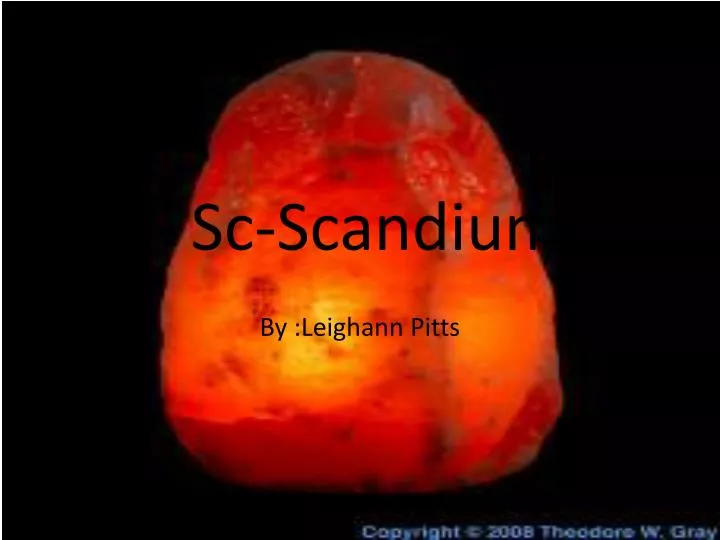 sc scandium n.