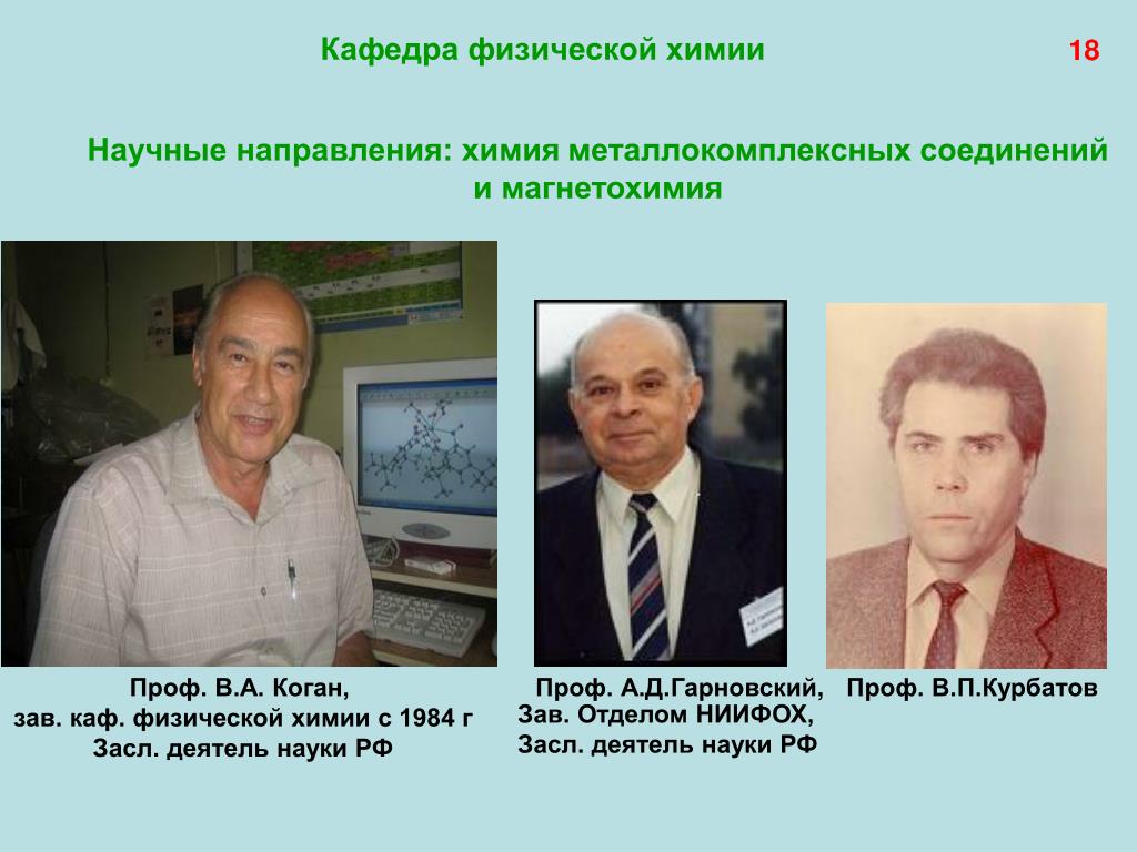 Кафедра физхимии