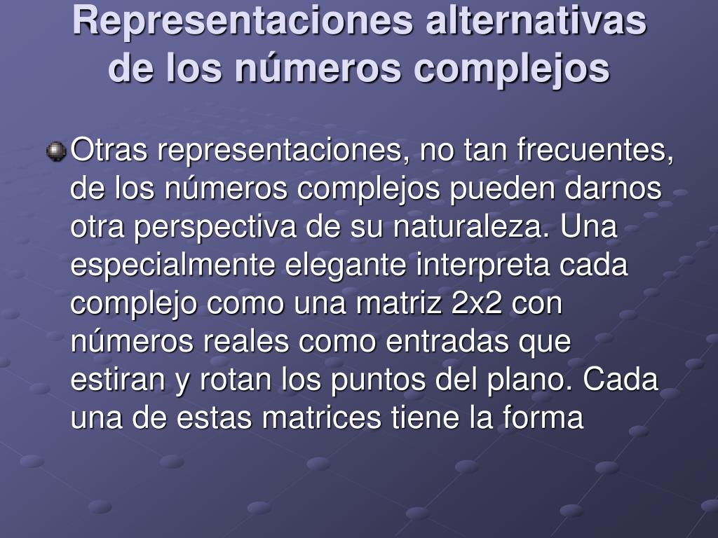 Ppt Numeros Complejos Powerpoint Presentation Free Download