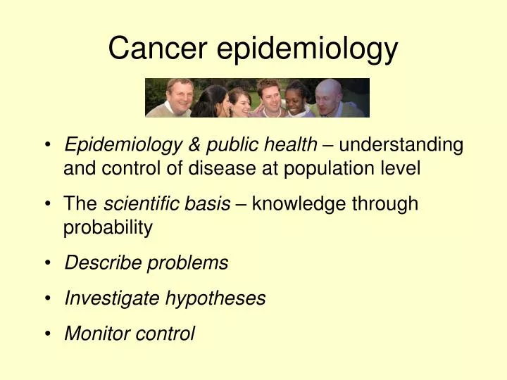 cancer epidemiology n.
