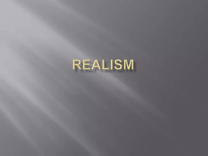 realism n.