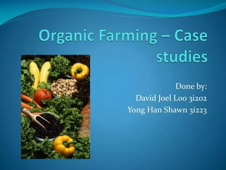 case study of agricultural products