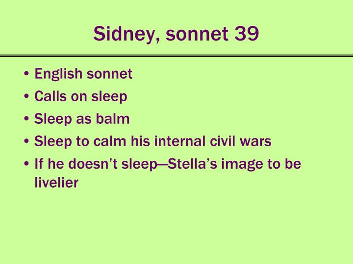sonnet to sleep john keats