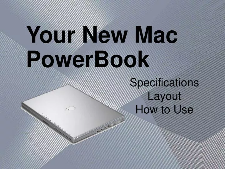 your new mac powerbook n.