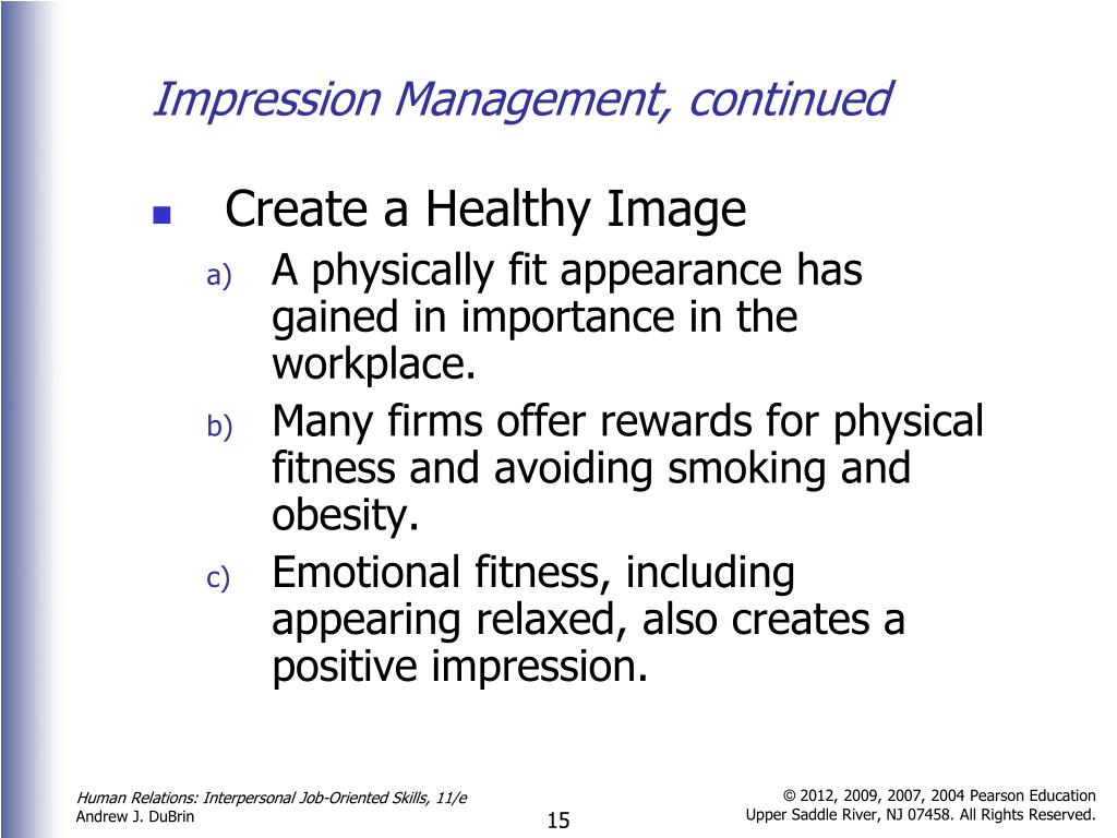 considering that impression management relies considering that impression management relies
