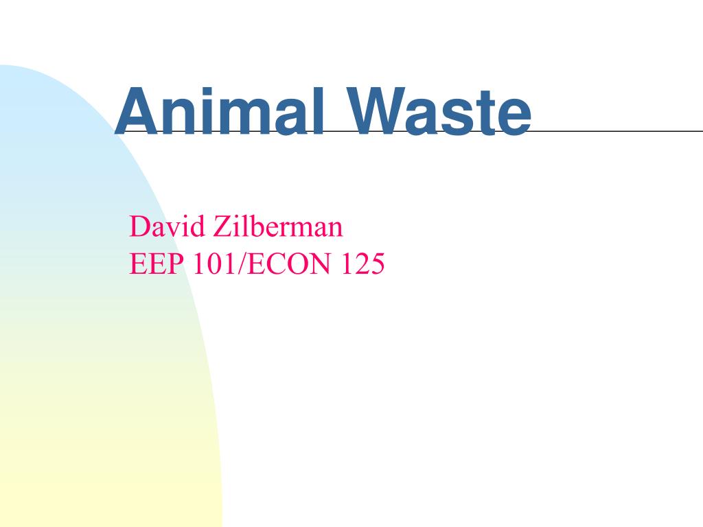 PPT - Animal Waste PowerPoint Presentation, free download - ID:139914