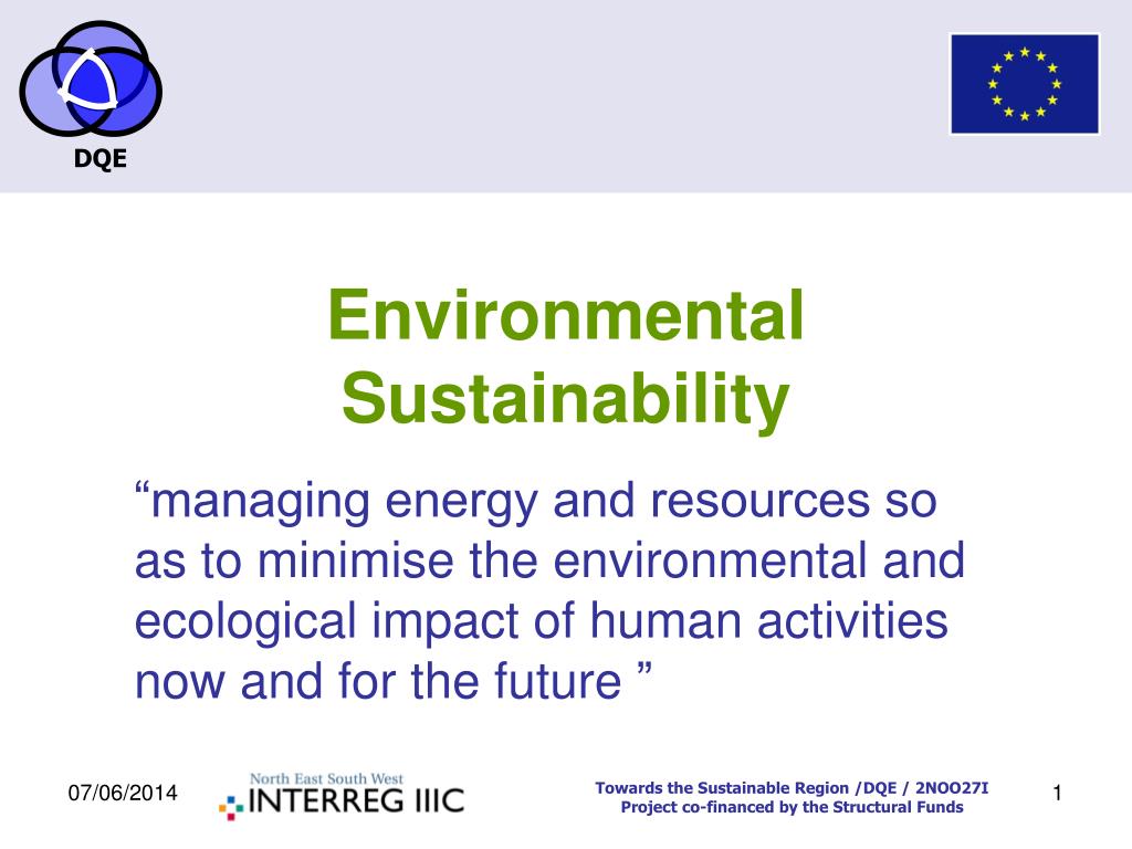 PPT - Environmental Sustainability PowerPoint Presentation, free ...