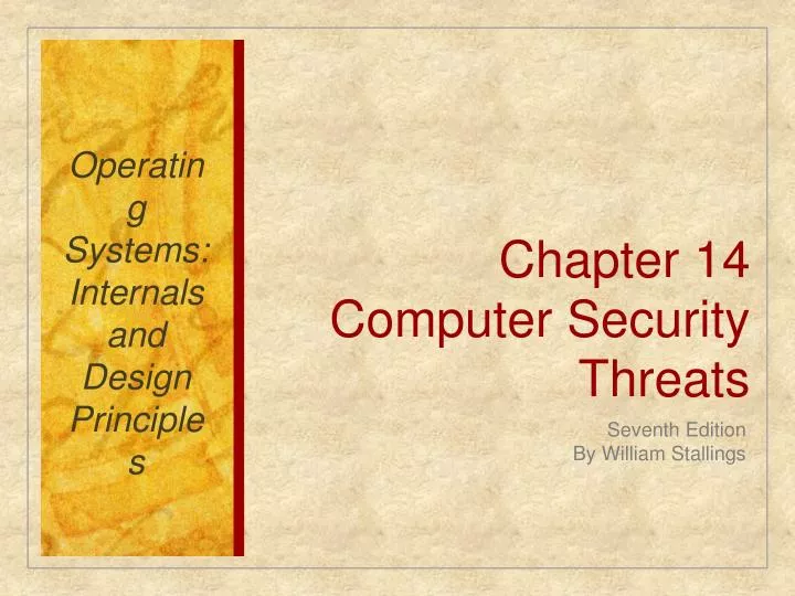 Ppt Chapter 14 Computer Security Threats Powerpoint Presentation