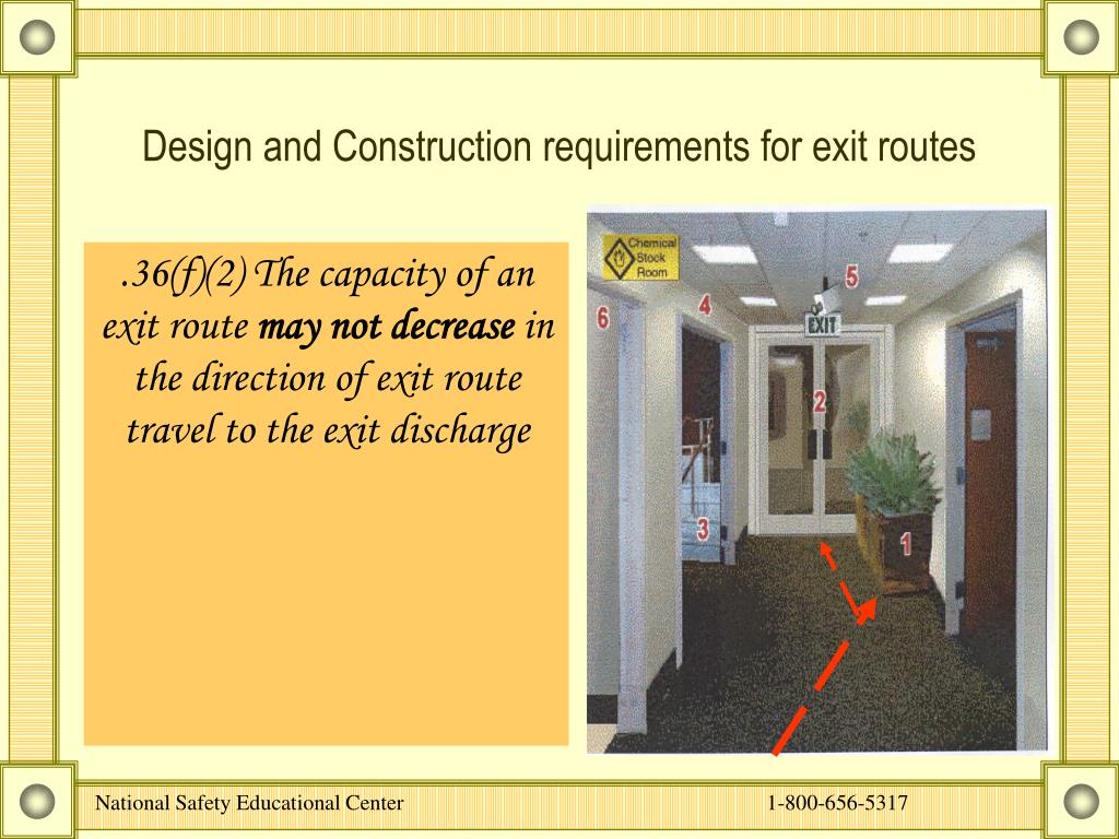 Emergency Exit Distance Requirements