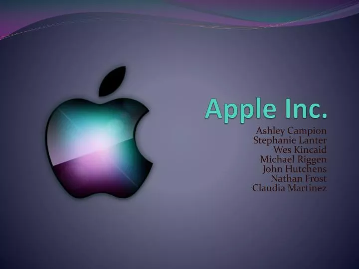 presentation about apple