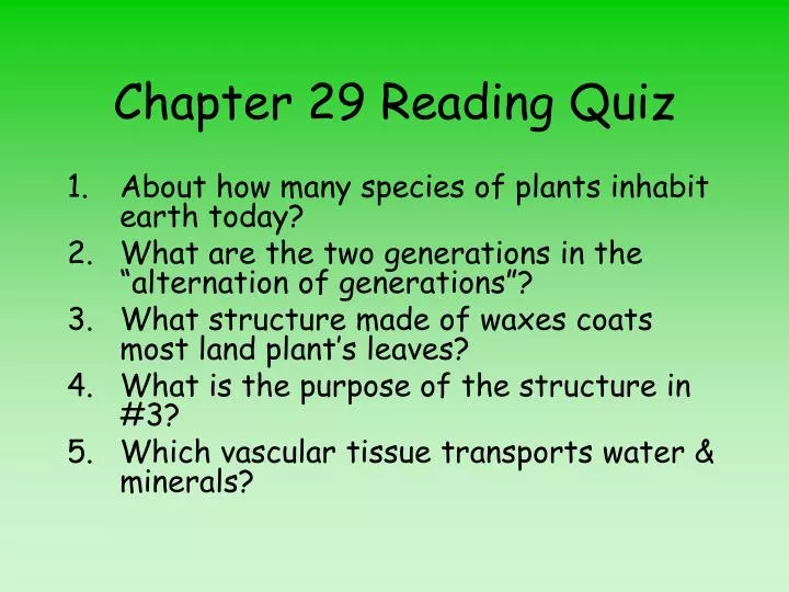 chapter 29 reading quiz n.