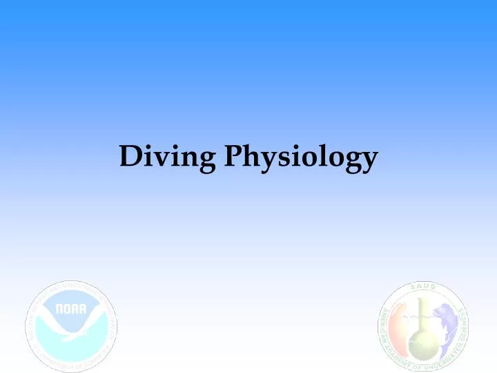 diving physiology n.
