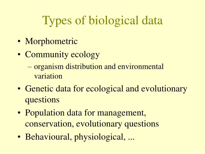 types of bio data