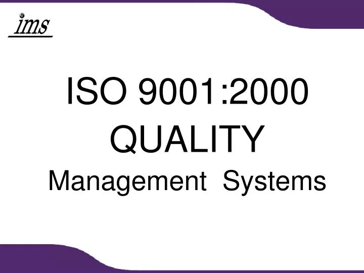 Iso 9001 management review meeting presentation slides