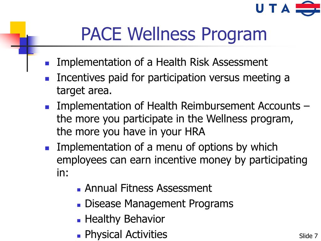 PPT UTA LongRange Strategic Initiative Wellness Program Health