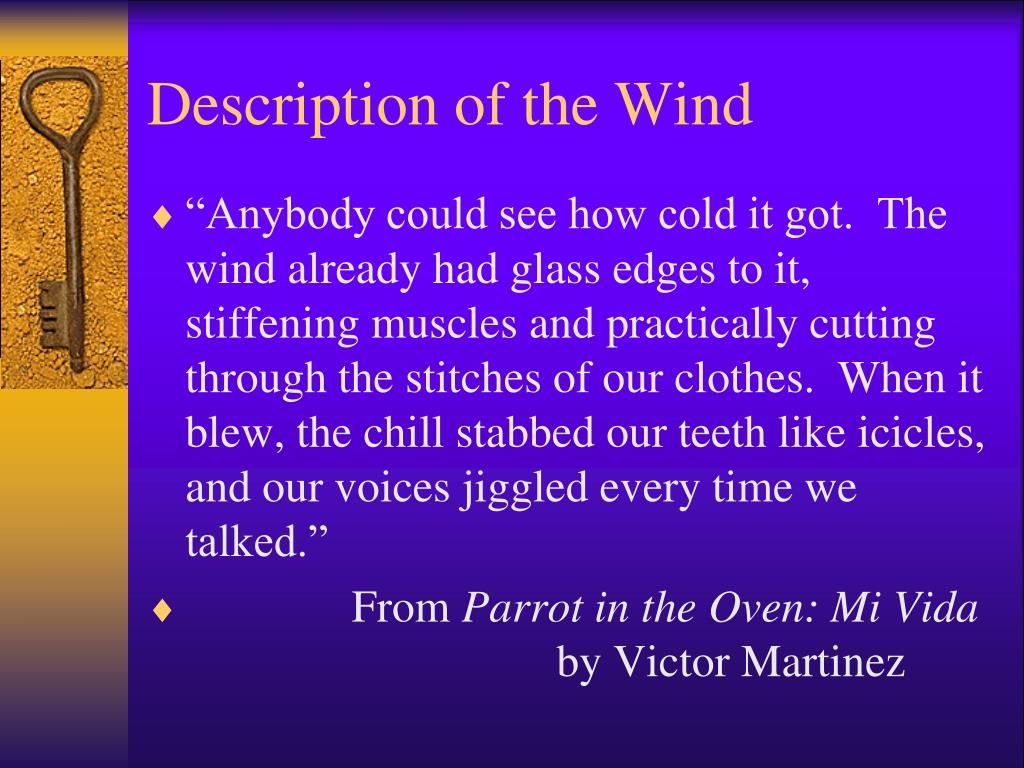 strong wind description creative writing
