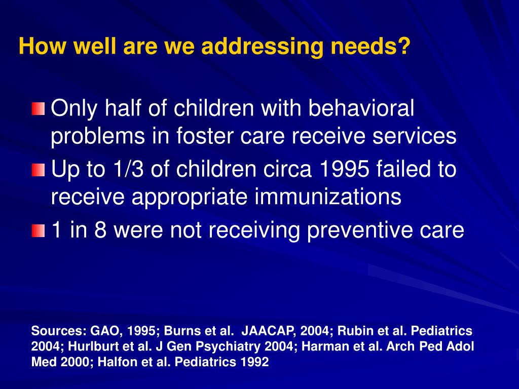 PPT - The Health of Children in Foster Care: Where Policy meets ...