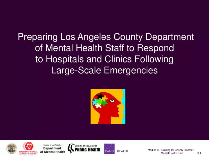 PPT - Preparing Los Angeles County Department of Mental Health Staff to ...