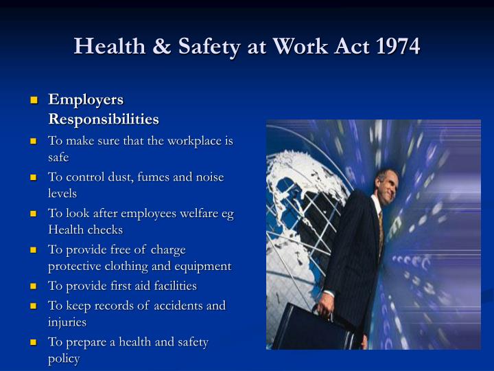 health and safety at work act 1974 powerpoint presentation