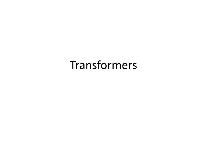 transformers n.
